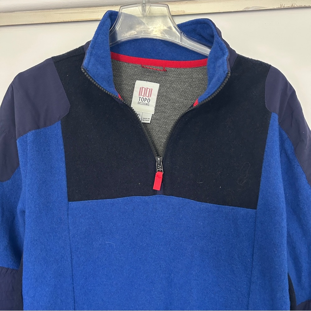 Topo Designs Men's 1-4 zip Sweater - Picture 4 of 7